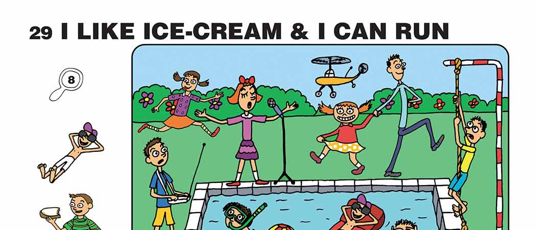 Výuková ilustrace - učebnice angličtiny pro MŠ - Ice cream